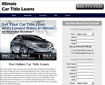 Online Car Title Loans web screenshot