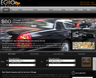 Echo Limousine web screenshot
