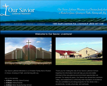 Our Savior Lutheran School web screenshot