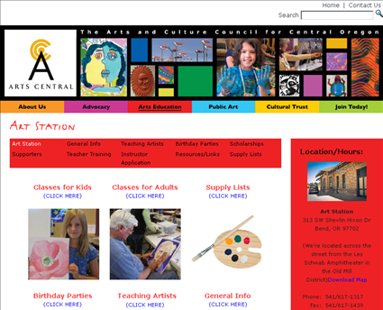 Art Central Station web screenshot