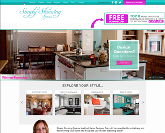 Simply Stunning Spaces web screenshot