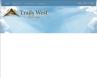 Trails West Homes web screenshot