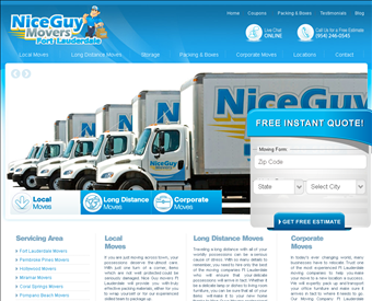 Nice Guy Movers Ft Lauderdale web screenshot