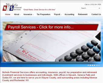 Nichols Financial Services web screenshot