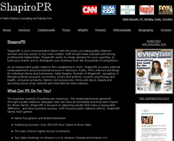 ShapiroPR web screenshot
