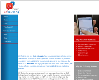 ER Texting web screenshot