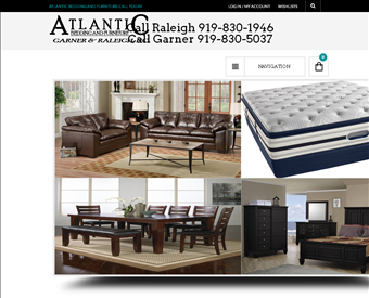 Atlantic Bedding and Furniture Raleigh NC web screenshot