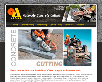 Accurate Concrete Cutting web screenshot