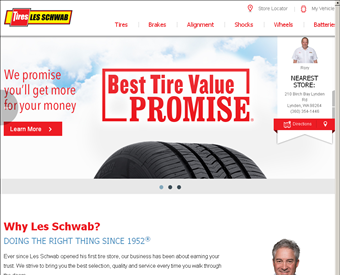 Les Schwab Tires - Milwaukie web screenshot