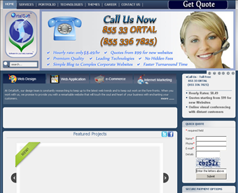 Ortalsoft web screenshot