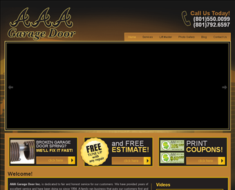 AAA Garage Door Inc. web screenshot