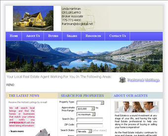 H. Reno Realty Agency web screenshot