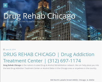 Drug Rehab Chicago web screenshot