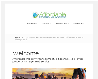 Affordable Property Management web screenshot