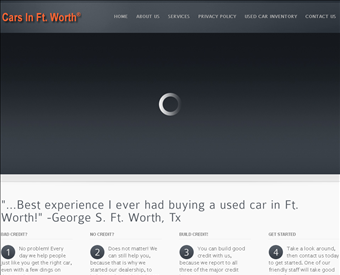 Cars In Ft. Worth web screenshot