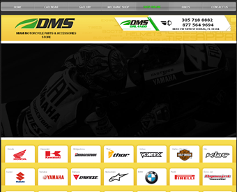 Direct Motor Sport Miami web screenshot