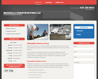 Morrelli Construction LLC web screenshot