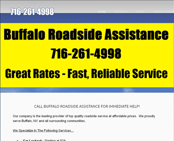 Buffalo Roadside Assistance web screenshot