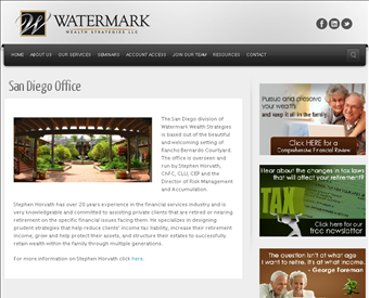Watermark Wealth Strategies web screenshot