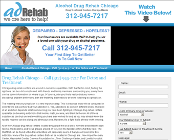 Drug Rehab Chicago web screenshot