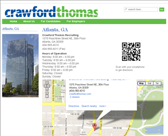 Crawford Thomas Recruiting - Atlanta, GA web screenshot
