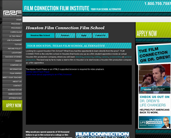 Film Connection Film Institute web screenshot