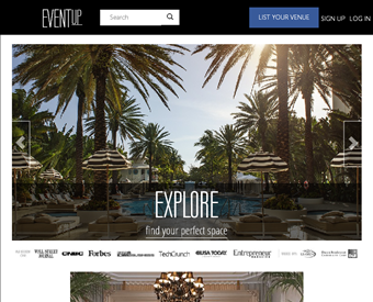 EVENTUP web screenshot