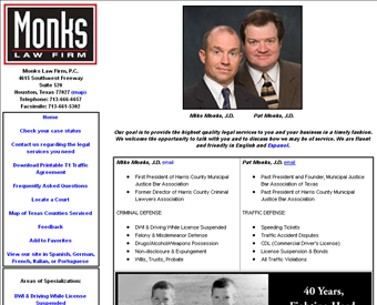 Monks Law Firm web screenshot
