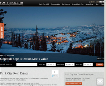 Scott Maizlish- Park City Realtor web screenshot