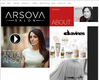 Arsova Salon web screenshot