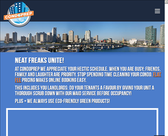 Condoprep web screenshot