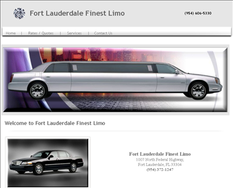 Fort Lauderdale Finest Limo web screenshot