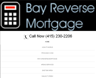 Reverse Mortgage San Francisco web screenshot
