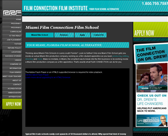 Film Connection Film Institute web screenshot