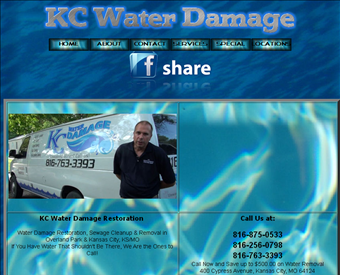kc water damage web screenshot