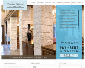 Landmark at Walker Ranch Apartments web screenshot