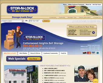 Stor-n-Lock Cottonwood Heights web screenshot