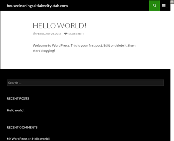 Salt Lake City House Cleaning web screenshot