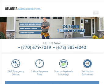 Atlanta Garage Door Experts web screenshot