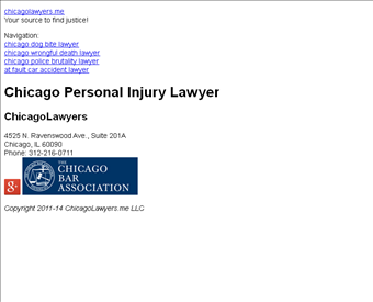 ChicagoLawyers web screenshot