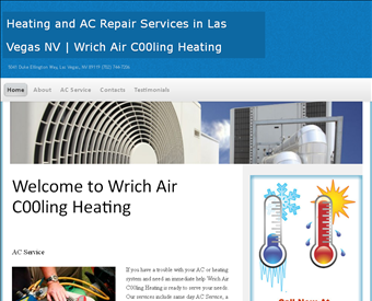 Wrich Air C00ling Heating web screenshot