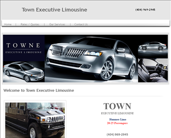 Town Executive Limousine web screenshot