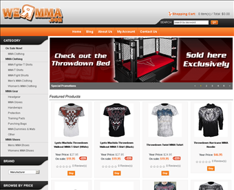 We R MMA web screenshot