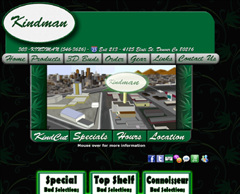 Kindman web screenshot