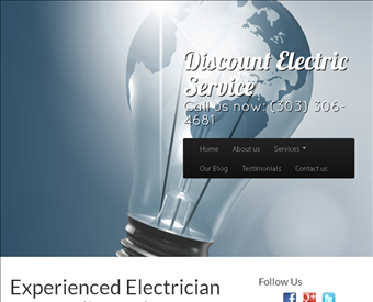 Discount Electric Services web screenshot