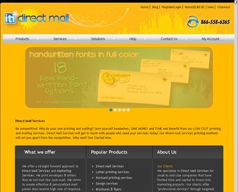 iti Direct Mail web screenshot