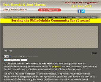 Dr. Harold H. Marcus and Associates web screenshot