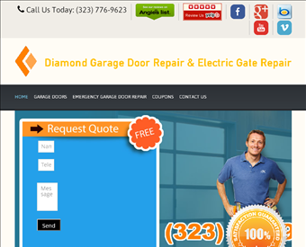 Diamond Garage Door Repair & Gate Repair web screenshot