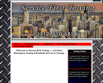 chicago towing web screenshot
