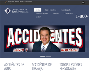 Law Offices of Juan J. Dominguez web screenshot